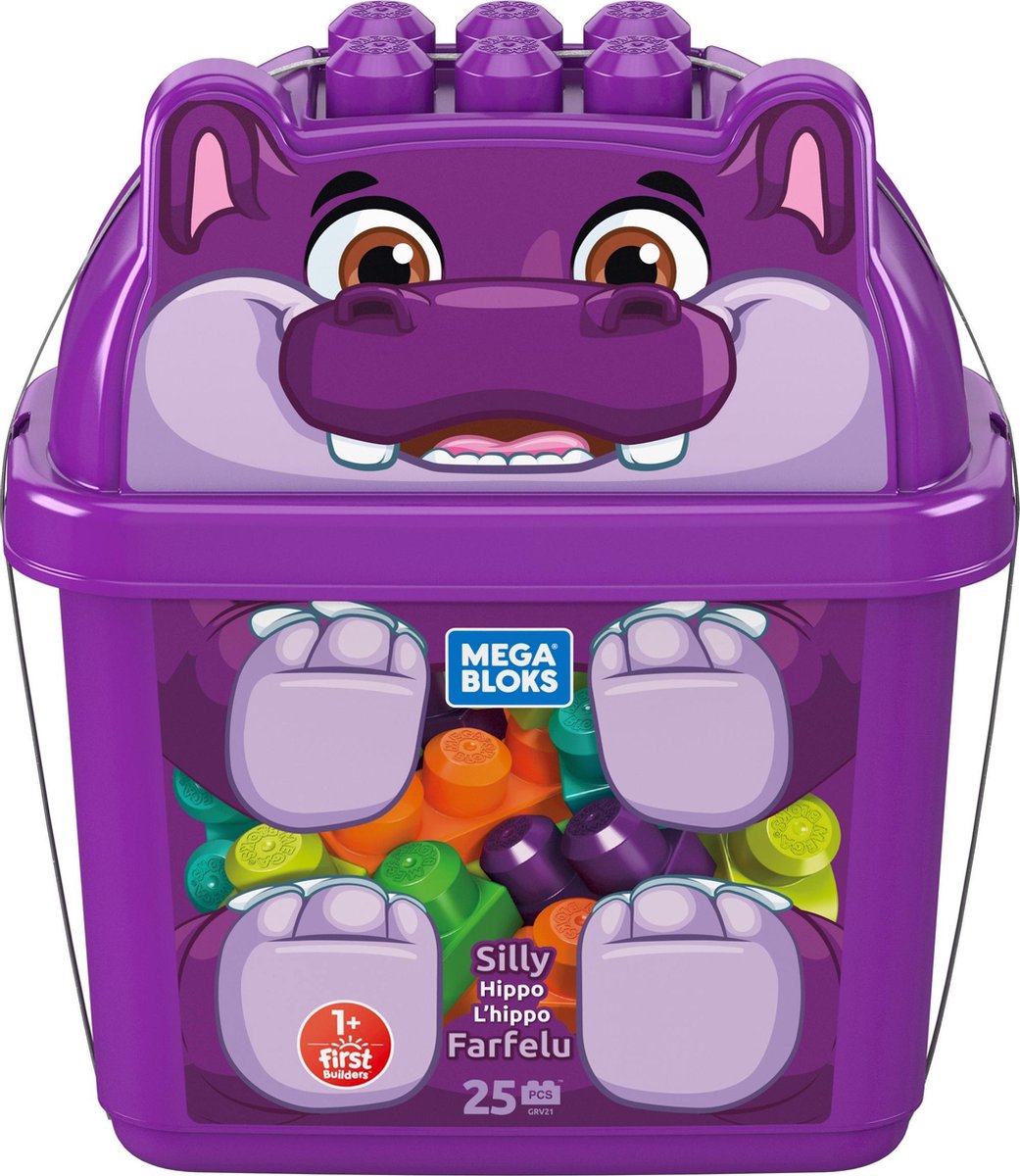 Fisher Price Mega Bloks -  Silly Nijlpaard Bouwset