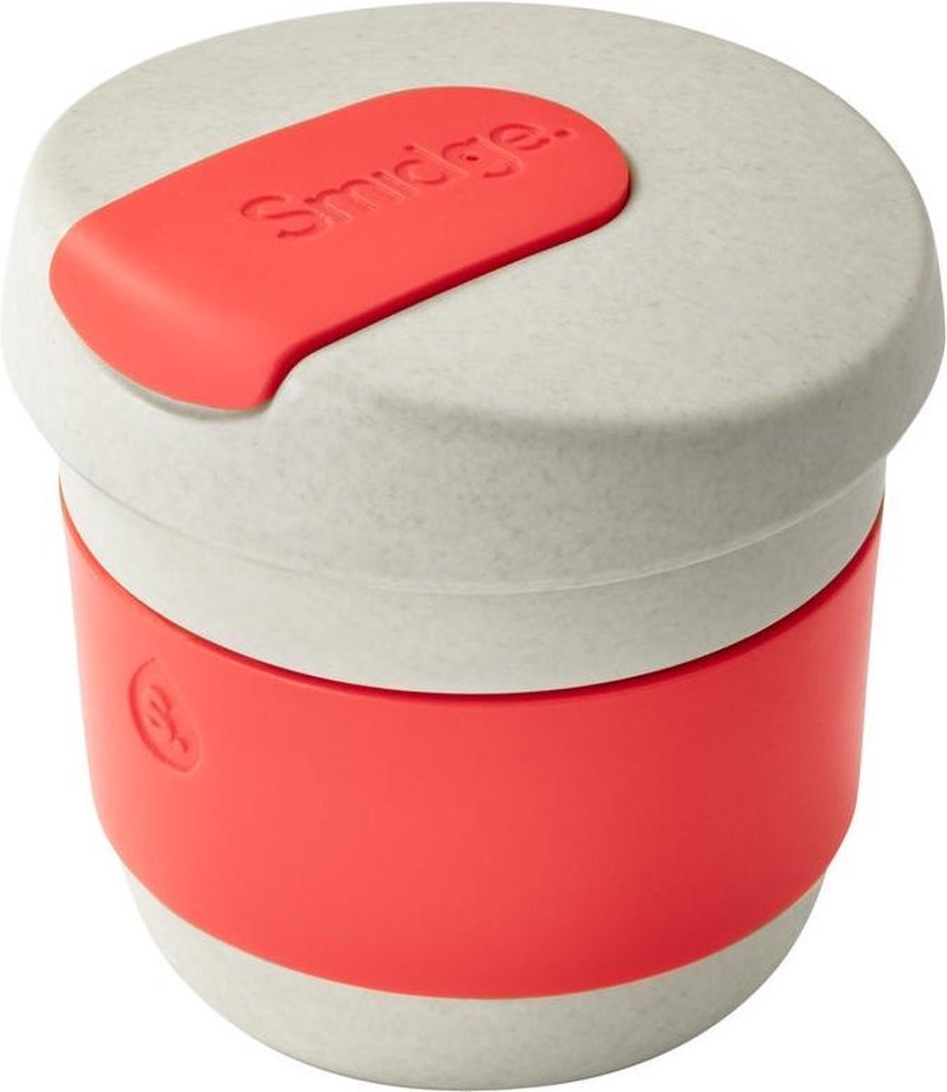 Smidge Koffiebeker Natural Collection 230 Ml Beige/rood