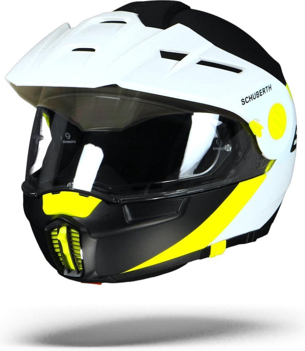 Schuberth E1 Gravity Geel Systeemhelm - Motorhelm - Maat S