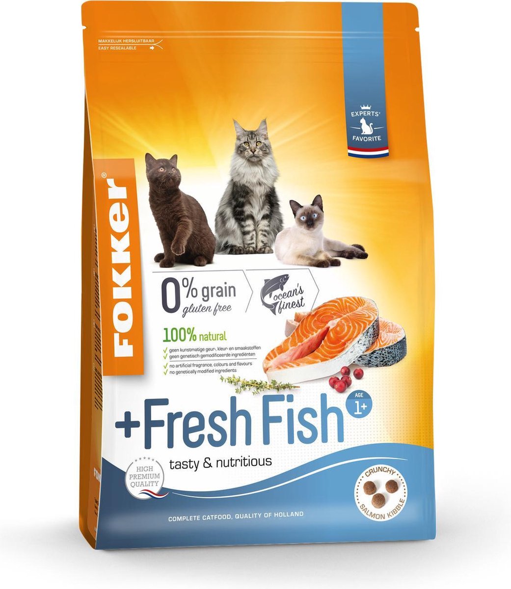 Fokker kat +fresh fish kattenvoer 2