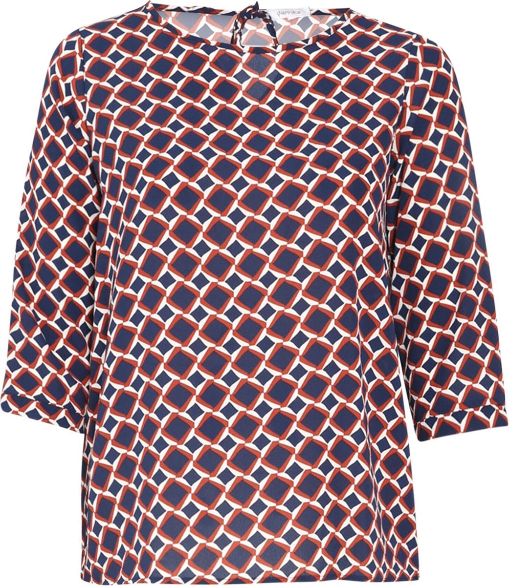 Blouse met geometrische print