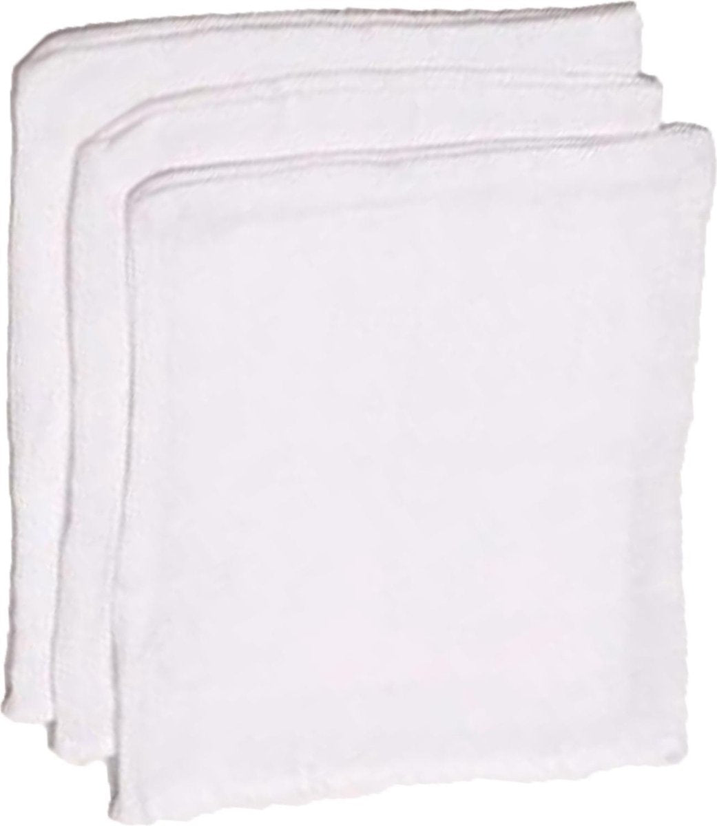 Briljant Baby Hydrofiel Washandjes 3 Stuks - Wit