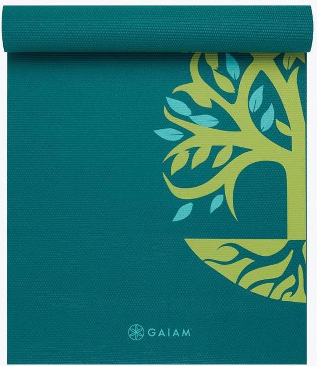 Gaiam - Fitness- / Yogamat Groen 172cm - 4mm Dik