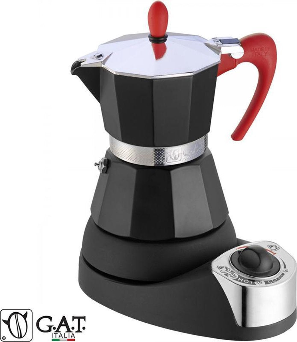 G.A.T. Italia Nerissima Rood 4 kops - Elektrische percolator