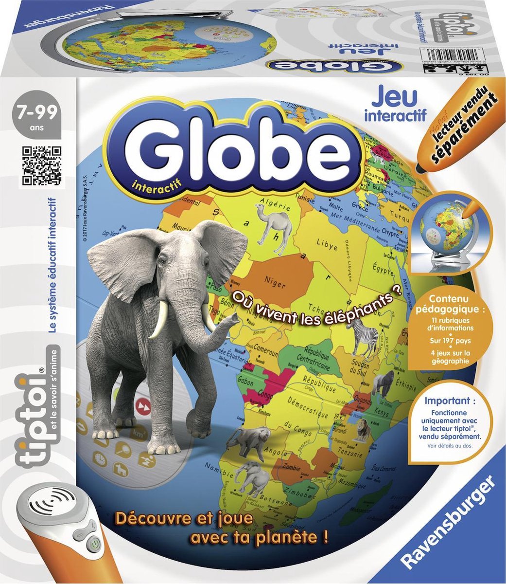 Ravensburger tiptoi® Globe interactif - Franstalig