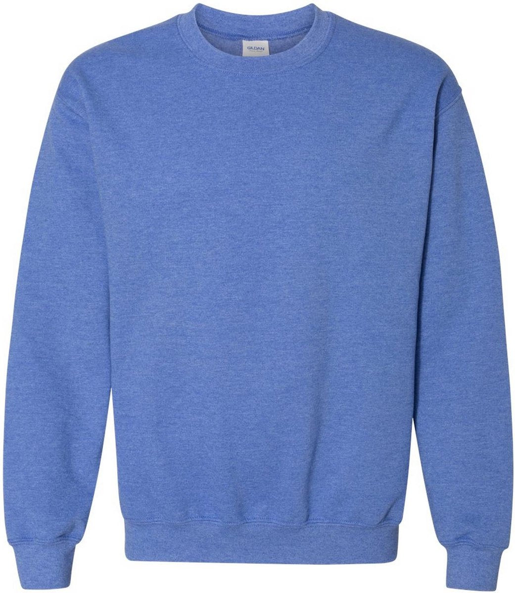 Gildan Zware Blend Unisex Adult Crewneck Sweatshirt voor volwassenen (Heather Sport Royal)