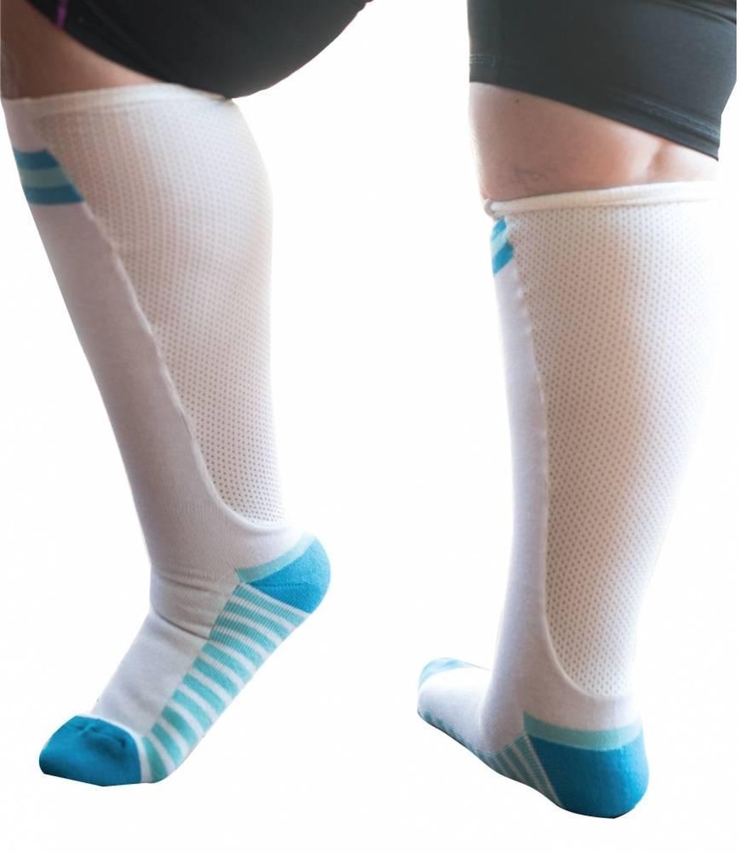 Sportsok met mesh panel