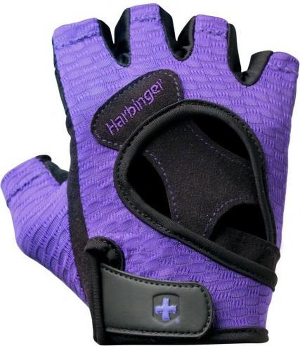 Harbinger Womens FlexFit fitness handschoenen Paars -Maat L