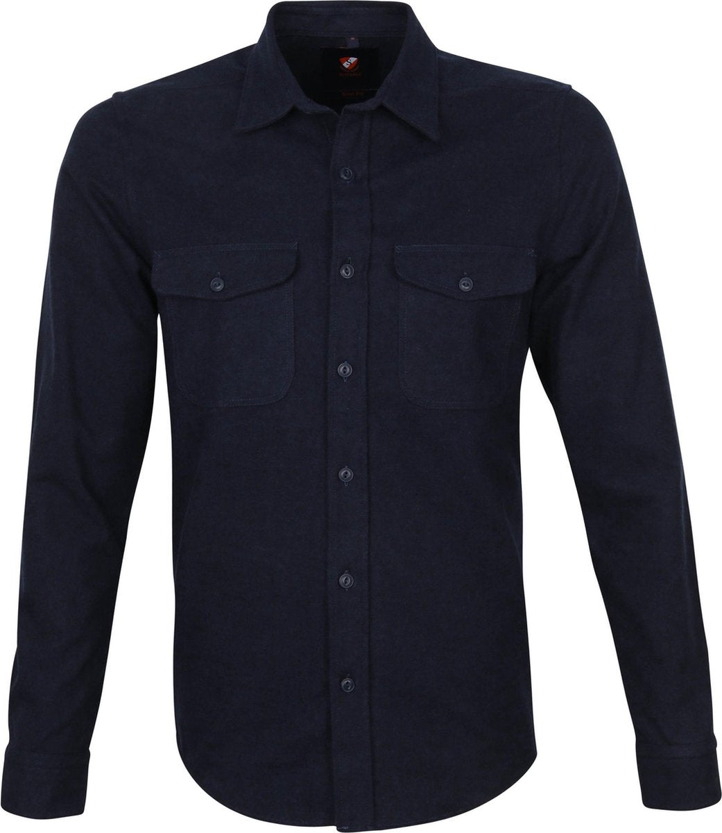 Suitable Melton Overshirt Donkerblauw - maat XXL