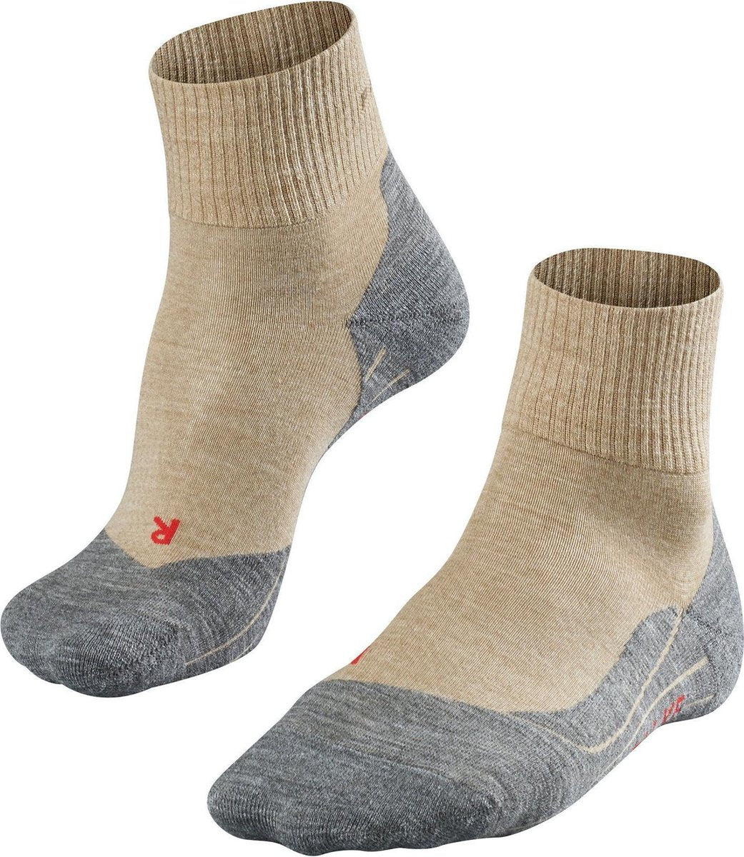 FALKE TK5 Short Heren Wandelsokken - Beige - Maat 44/45
