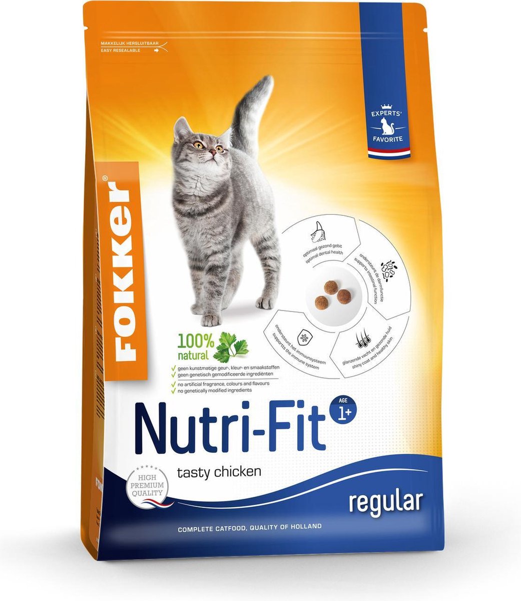 Fokker kat nutri-fit kattenvoer 10 kg