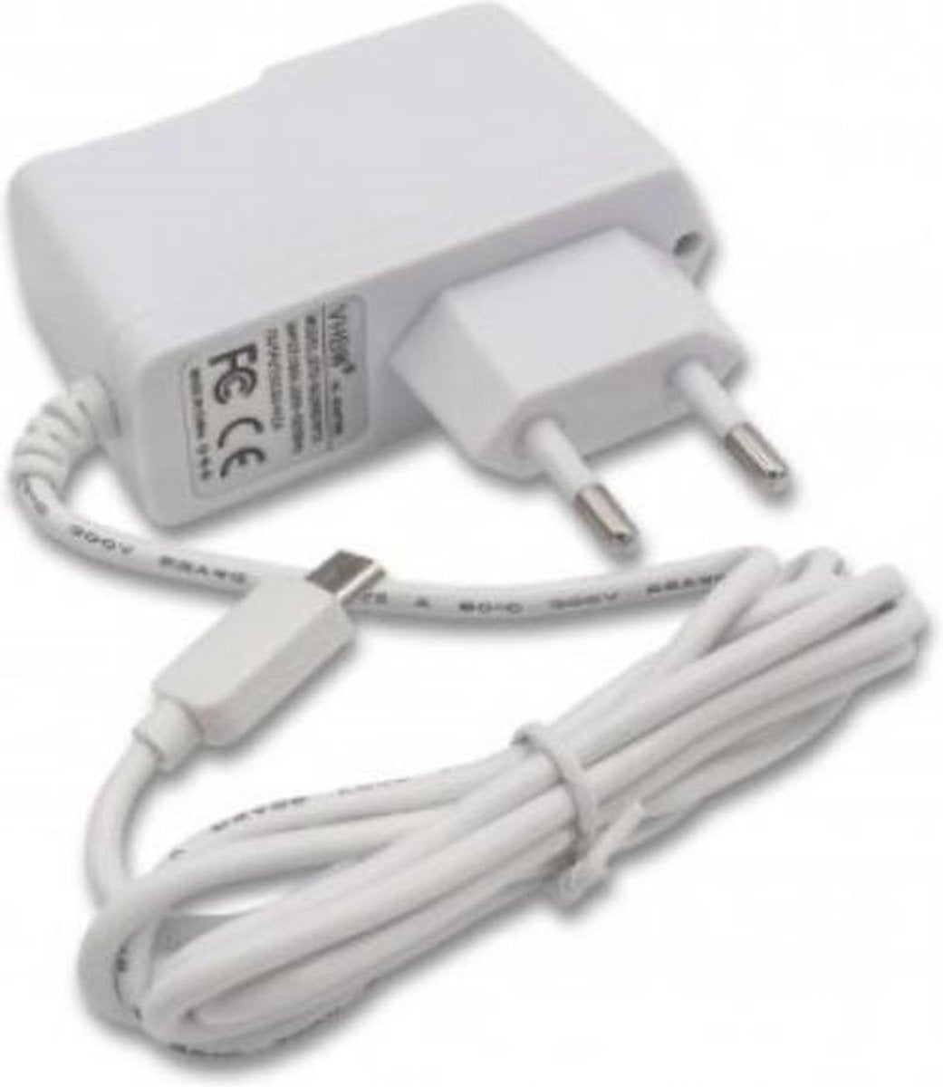 VHBW USB-C thuislader met vaste kabel - 2A / wit - 1
