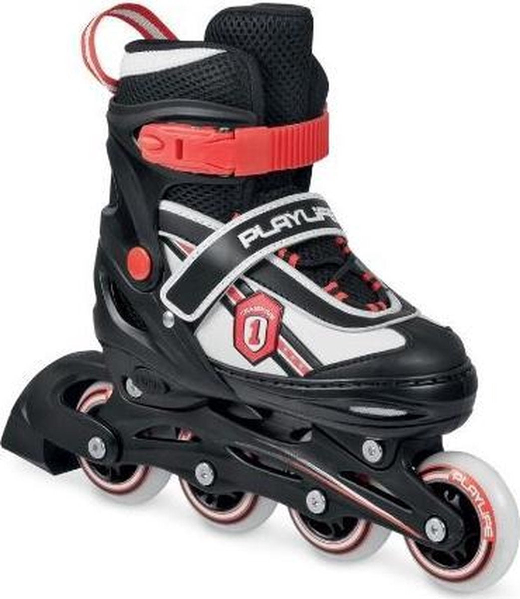 Playlife Inlineskates - Maat 30-33 - Unisex - rood/wit/zwart