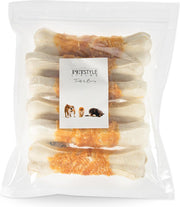 Petstyleliving - Wit geperst bot met kip 16cm - 6 stuks - Hondensnack