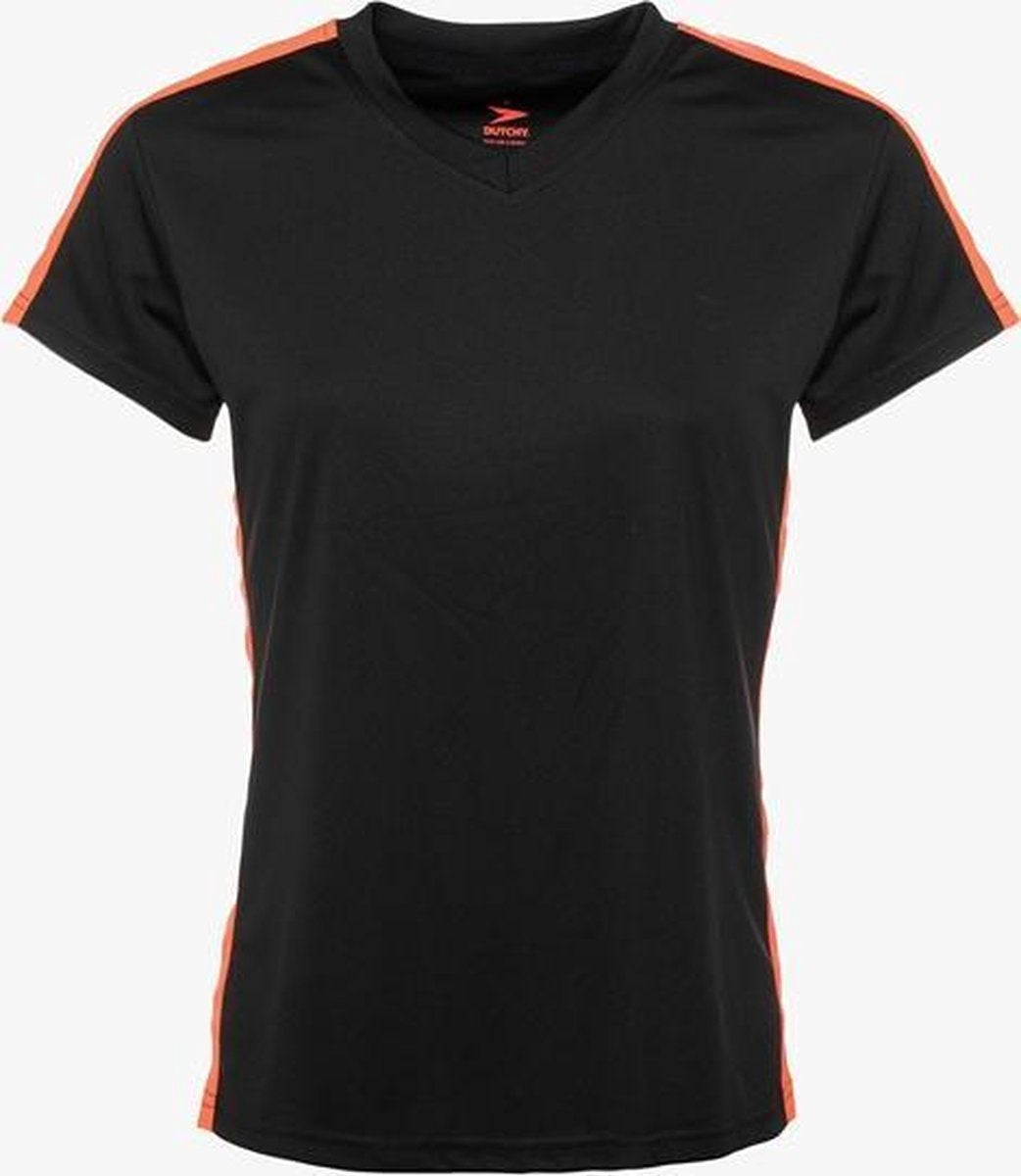 Dutchy dames voetbal T-shirt - Zwart - Maat M