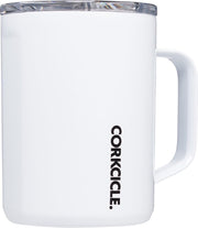 Corkcicle Koffiebeker Koffiemok To Go - Thermosbeker - RVS & driewandig Koffie Beker - 475ml - Wit