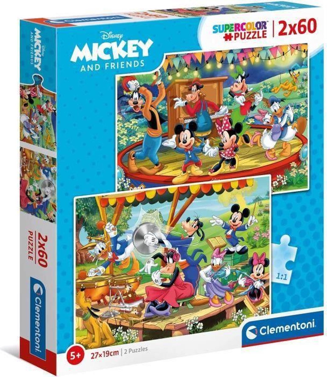 CLEMENTONI - 21620 - 2x60 stukjes - Mickey en vrienden