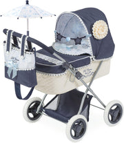 Poppenwagen classic blauw M