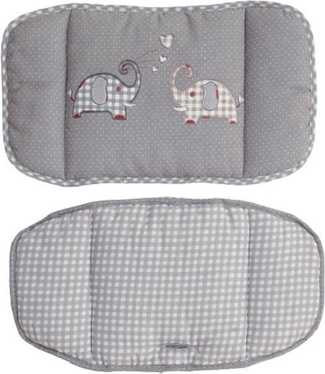 Roba Stoelverkleiner Jumbotwins Junior Polyester Grijs 2-delig