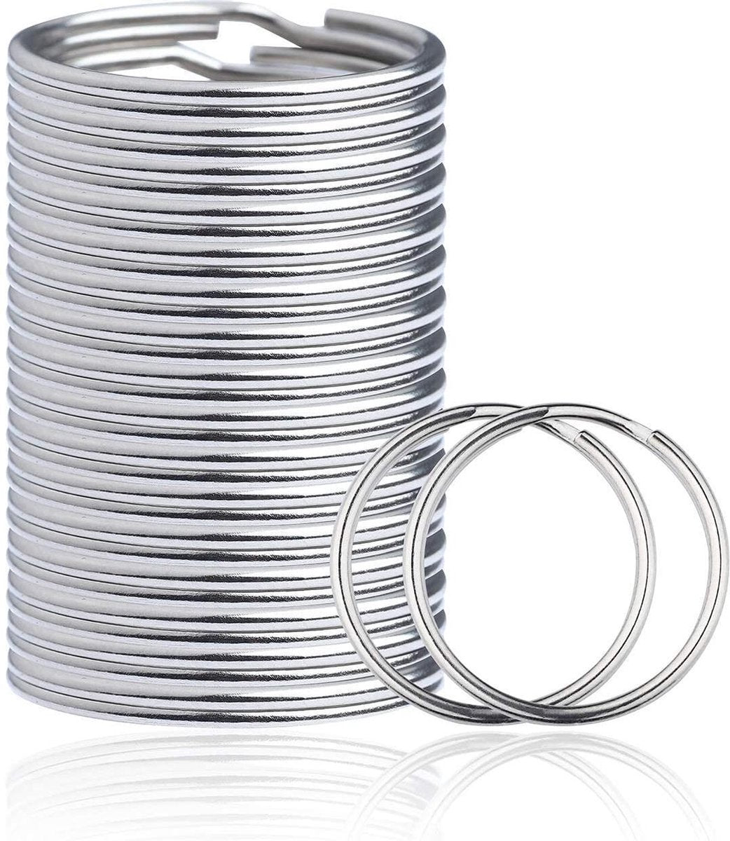 Doodadeals® | Sleutelring | Sleutelringen 25 mm | Sleutelhouders | 100 stuks