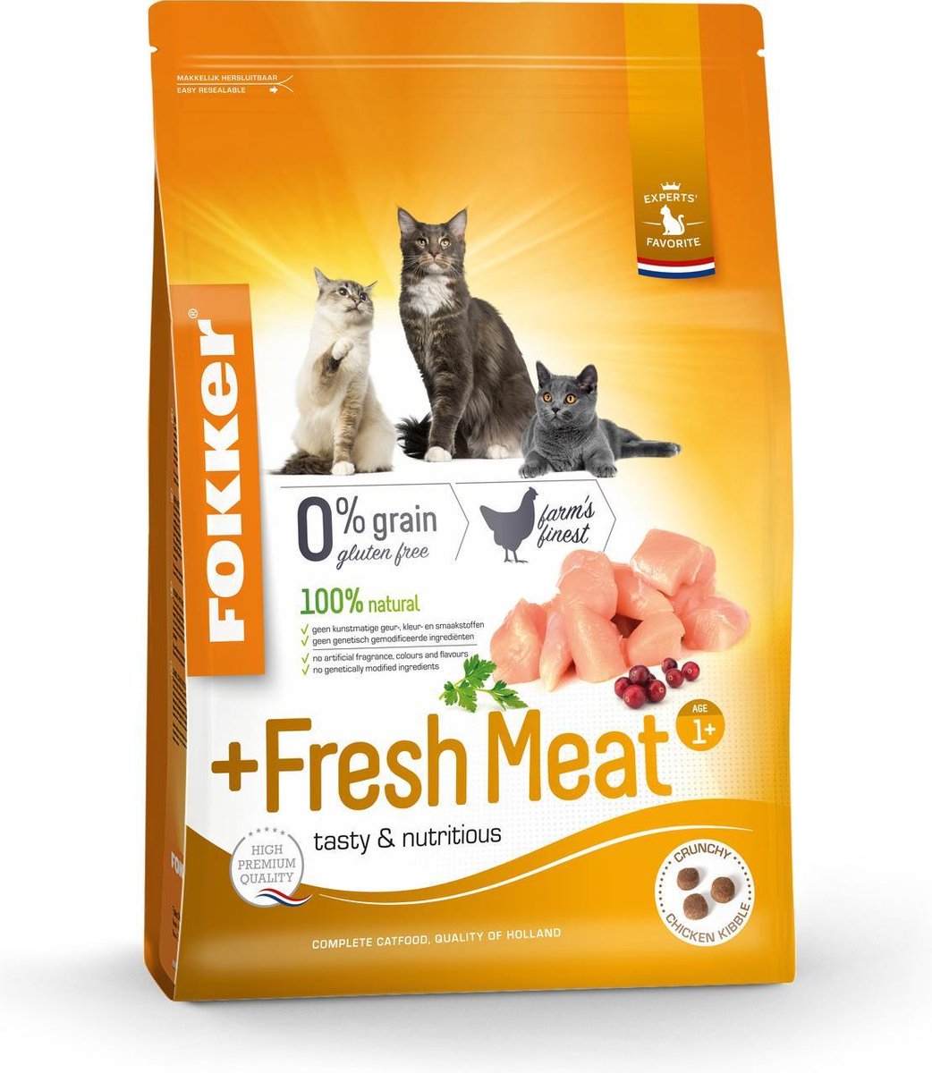 Fokker Cat + Fresh Meat 7 kg.