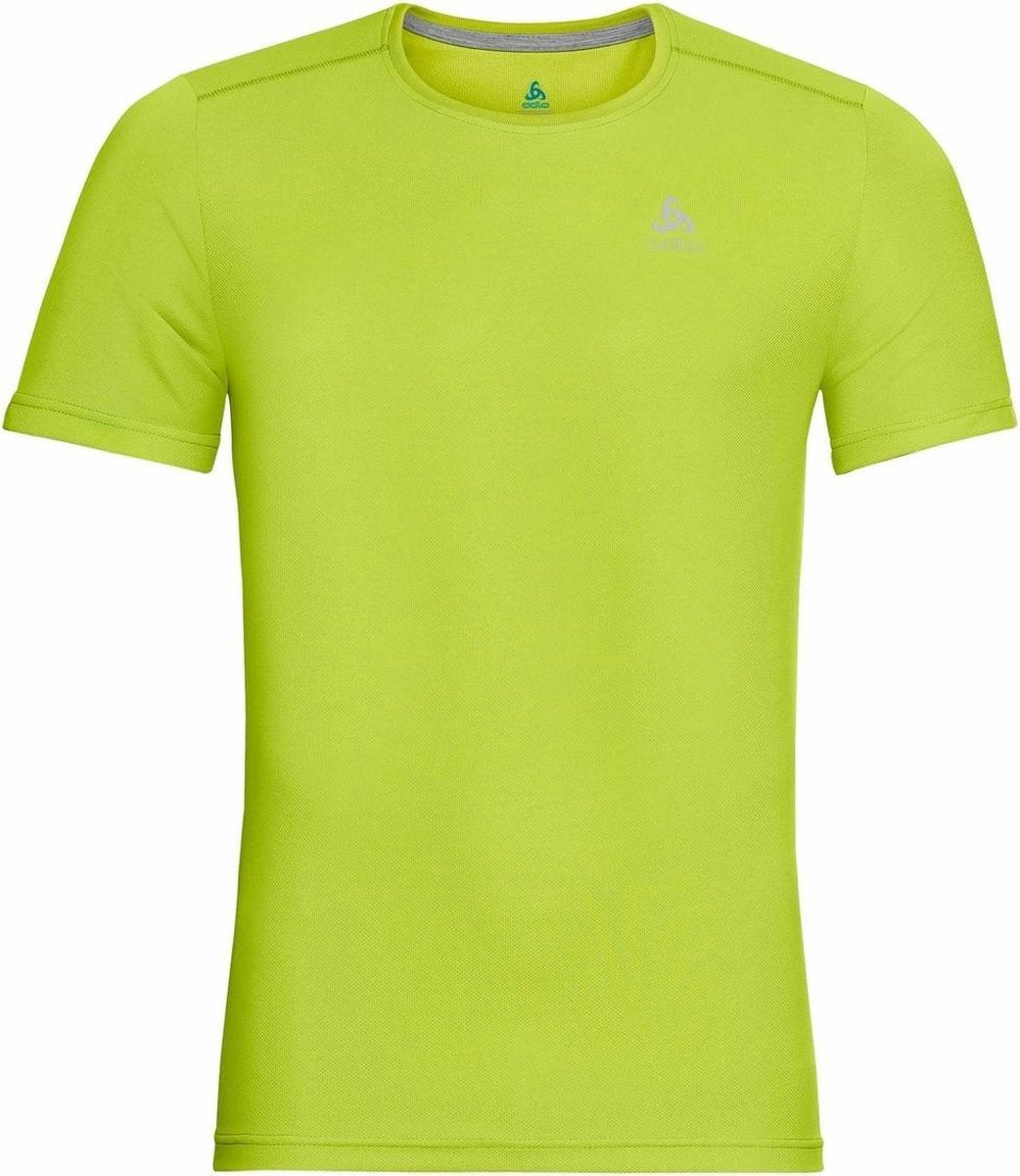 Odlo - Element Light Print T-shirt  - Geel - Heren - maat  M