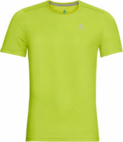 Odlo - Element Light Print T-shirt  - Geel - Heren - maat  M