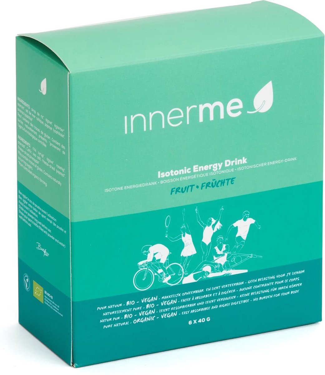 Isotonic Energy Drink 'Fruit' (6x40g) - bio & vegan isotone sportdrank - rijk aan Vit C - glucose/fructose 2:1 - licht verteerbaar - zonder geraffineerde suiker - geen bewaarmiddelen & kleurstoffen