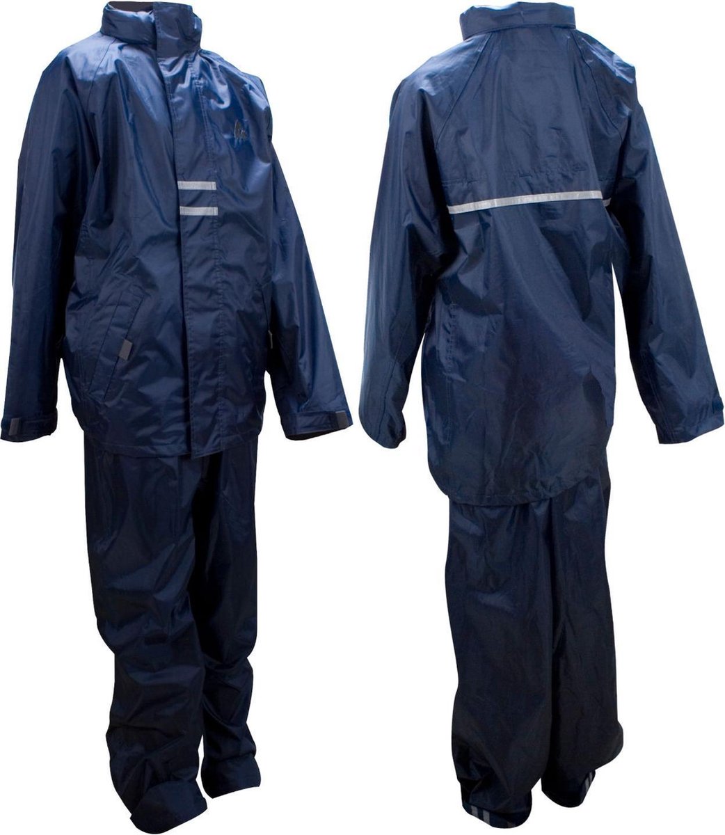 Ralka Regenpak - Kinderen - Unisex - Maat 140 - Marine