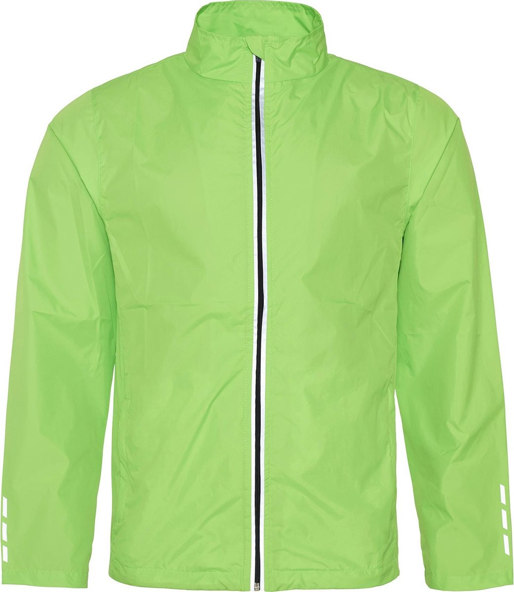 AWDis Gewoon Cool Volwassenen Unisex Douchebestendig Lopend Jasje (Elektrisch Groen)