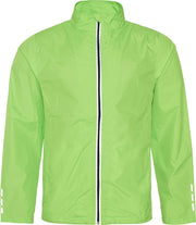AWDis Gewoon Cool Volwassenen Unisex Douchebestendig Lopend Jasje (Elektrisch Groen)