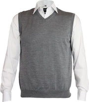 OLYMP heren spencer wol - V-hals - grijs -  Maat XXXXL