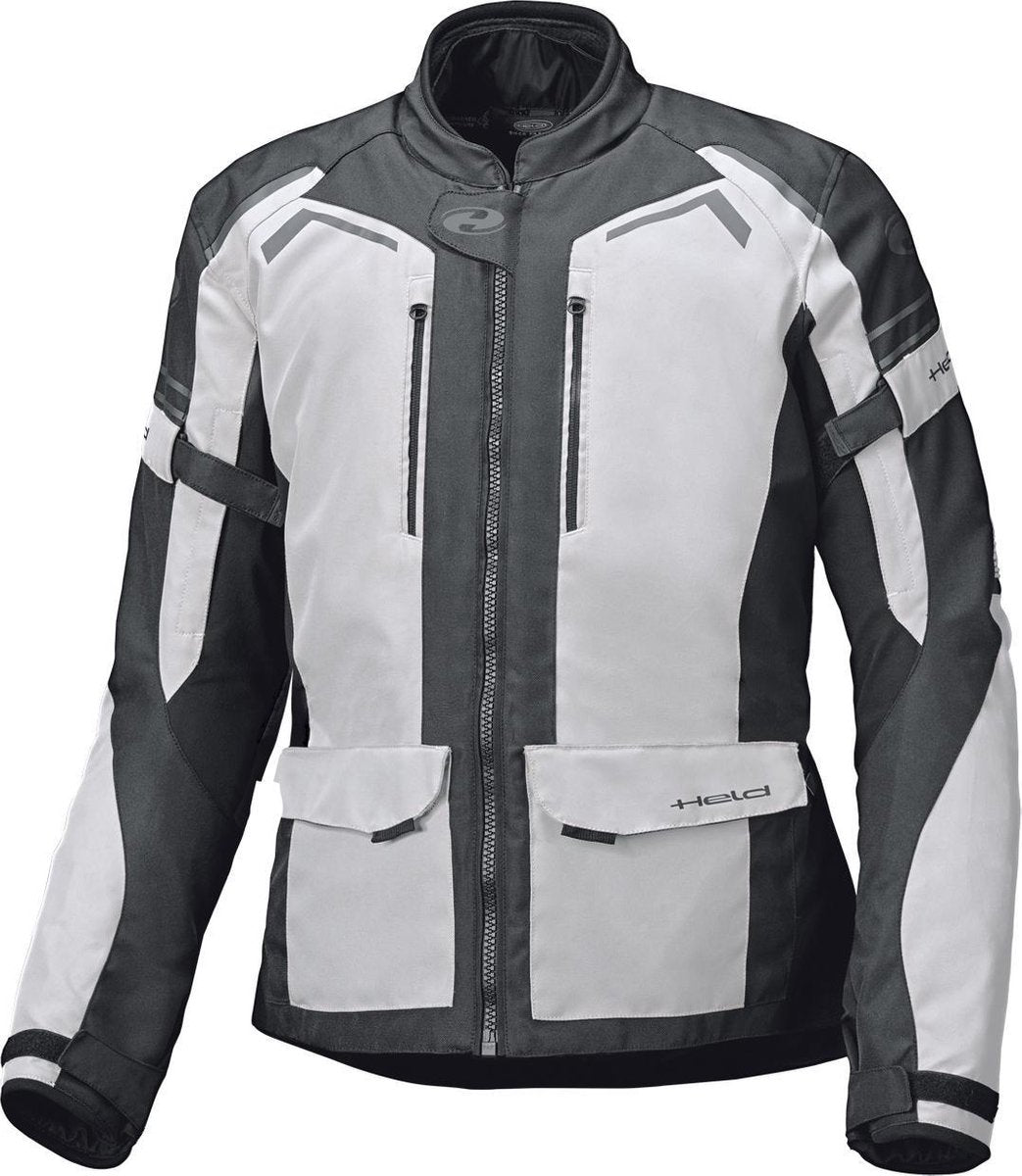 Held Kane Grey Black Textile Motorcycle Jacket 2XL