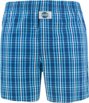 DEAL boxershort ckeck kleine ruit blauw 192178