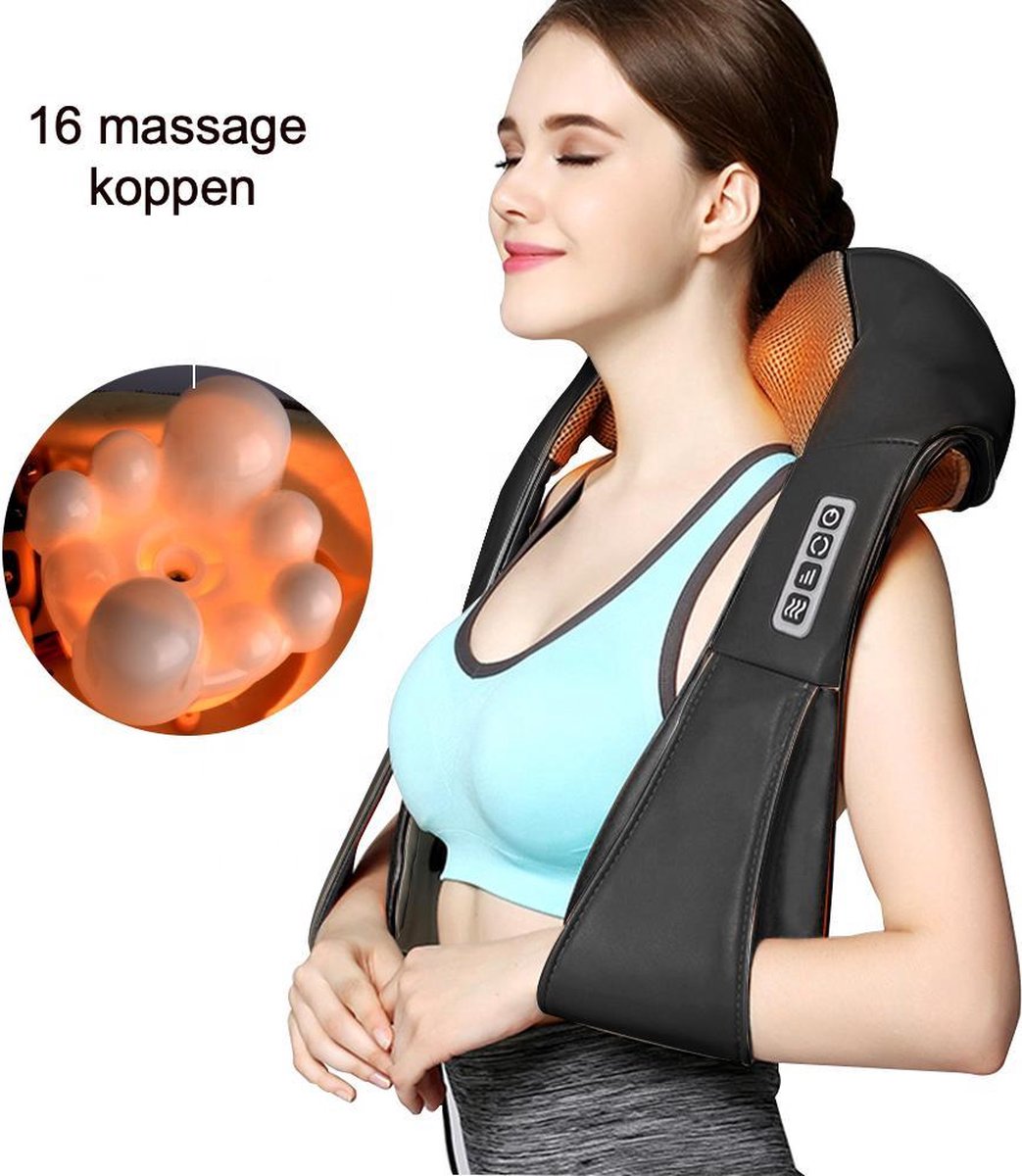 LifeLoom® Shiatsu Massage Kussen Voor Nek - Rug - Schouders - Nek Massage - Schouder Massage