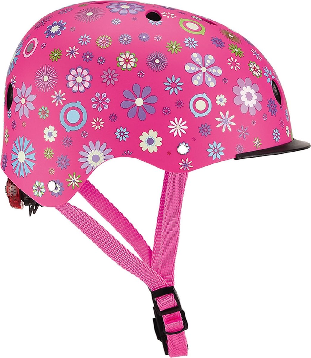 Globber Kinderhelm - Meisjes - roze/paars/wit