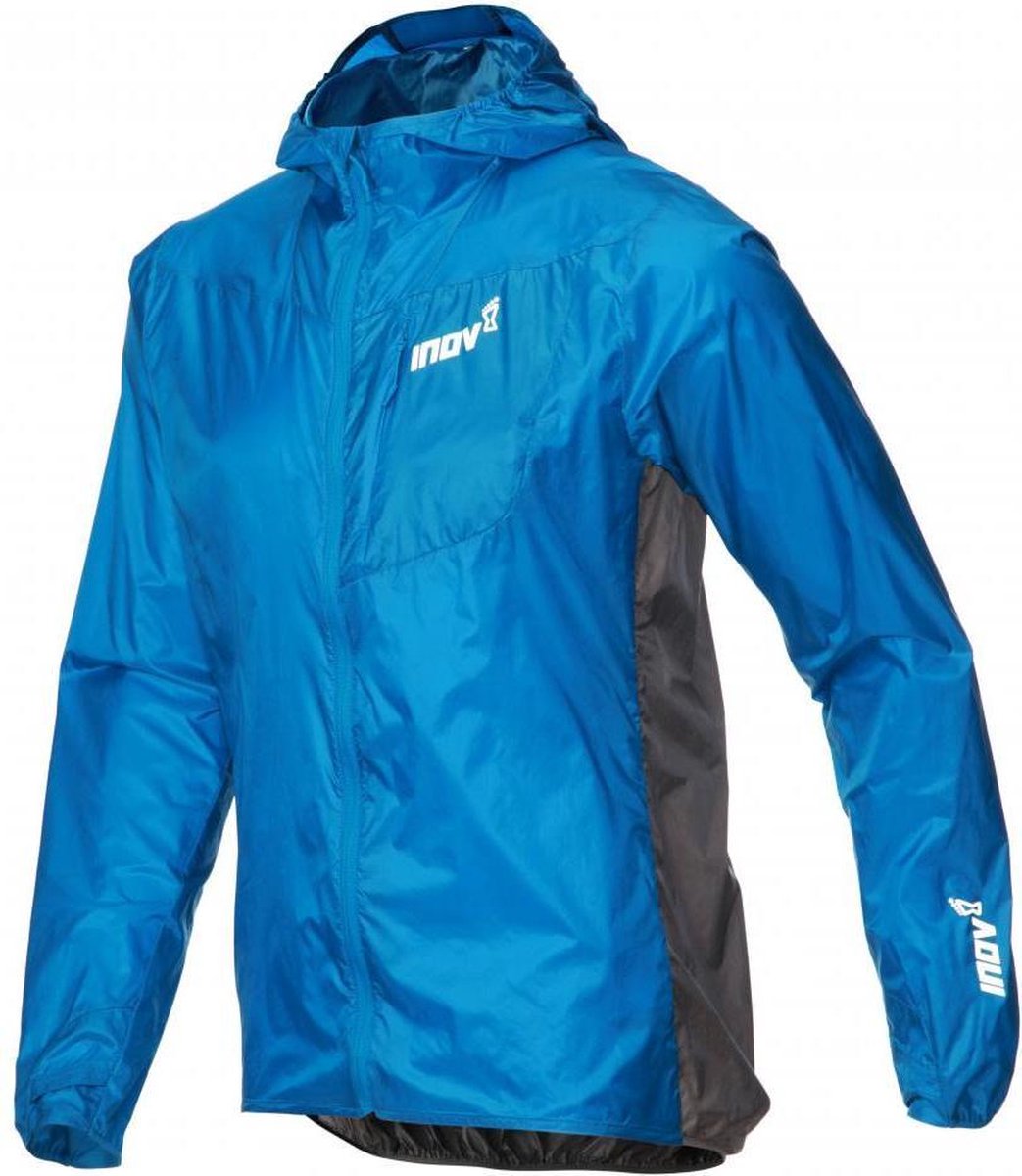 Inov-8 Windshell FZ Heren Blauw-Donker Grijs Windstopper