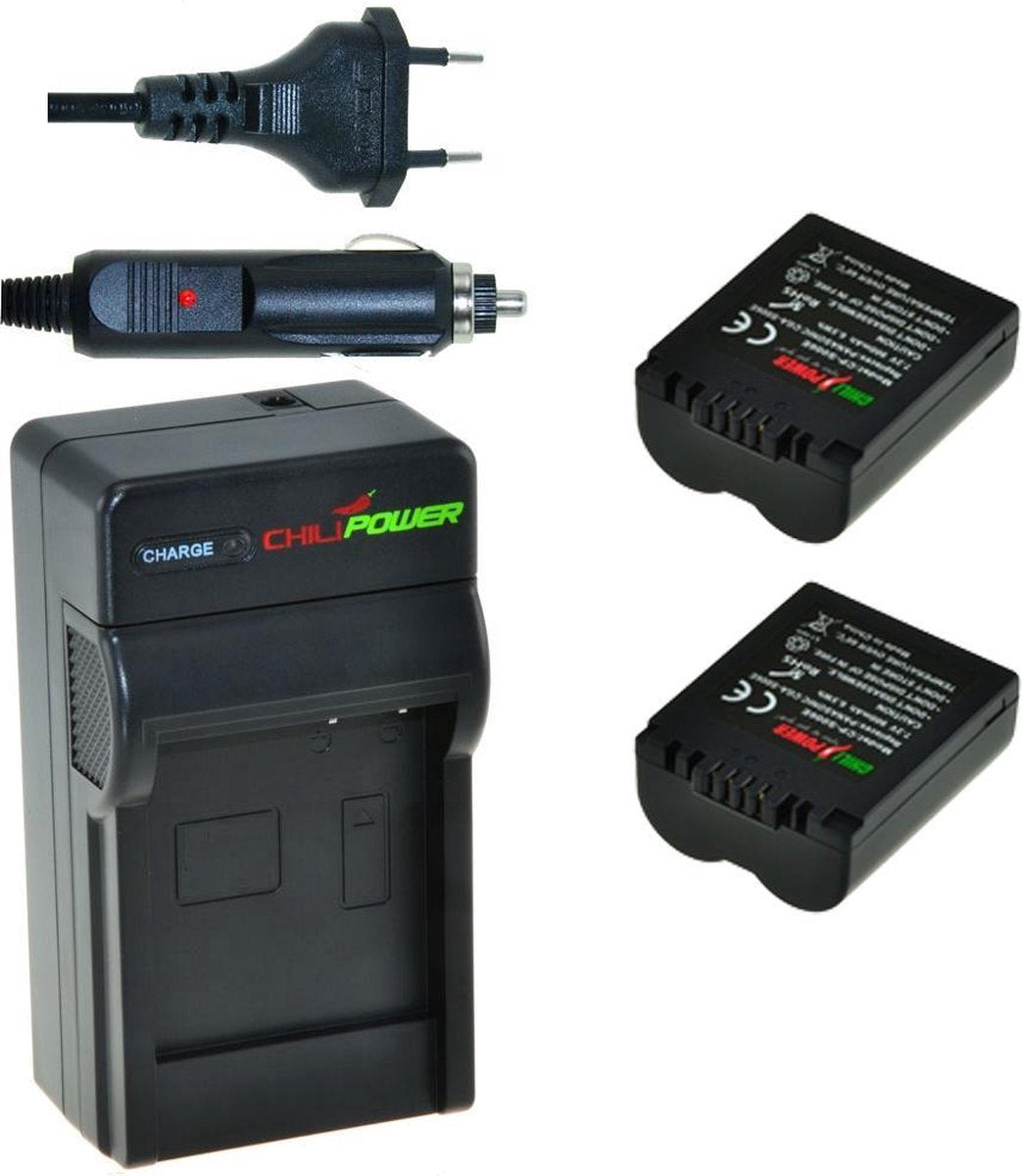 ChiliPower CGA-S006 Panasonic Kit - Camera Batterij Set