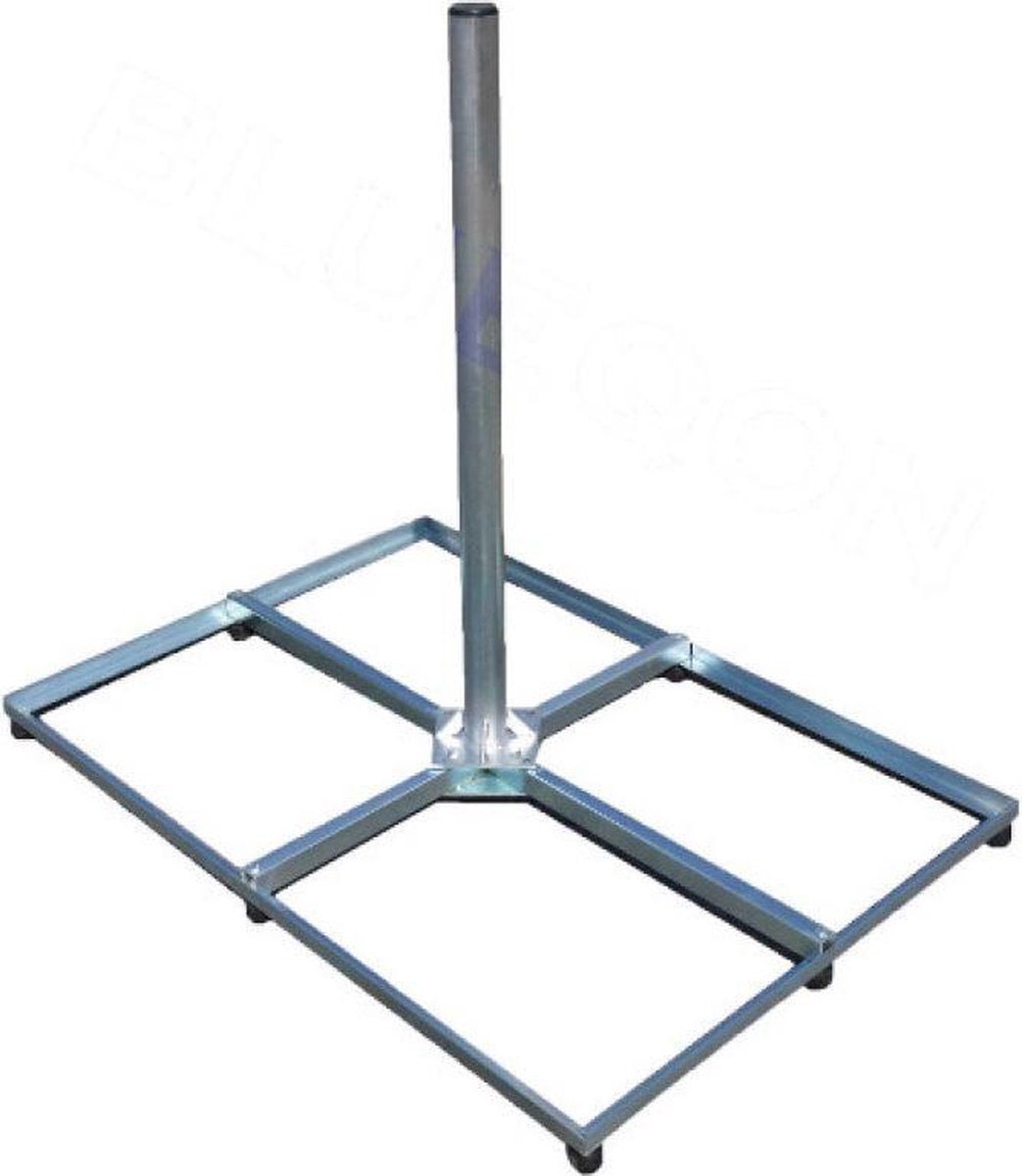 Blueqon KAT4060 Vaste Tegelvoet 120 CM | 60 Ø  - Antenne Montagebeugels