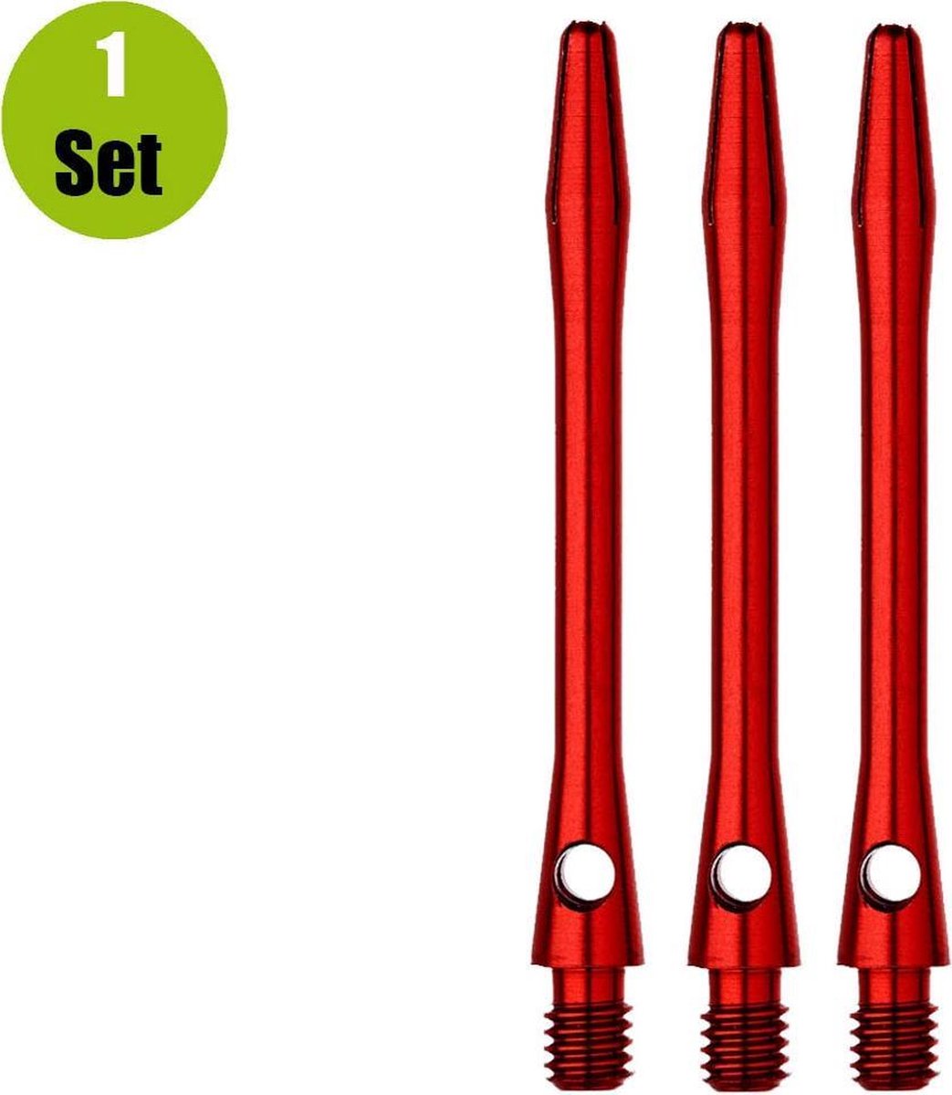 Aluminium Dart Shafts - Rood - Short - (1 Set)