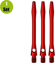 Aluminium Dart Shafts - Rood - Short - (1 Set)