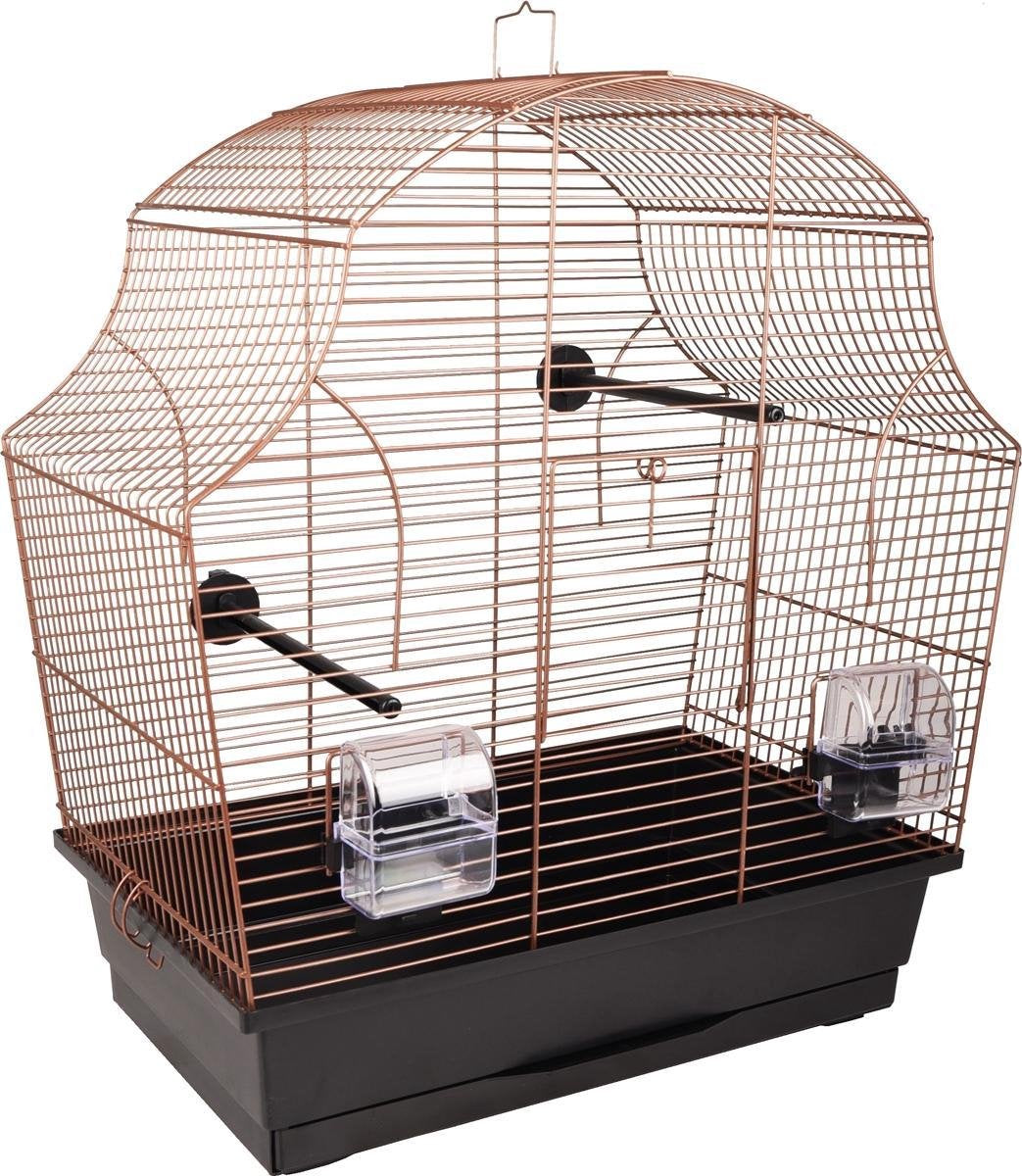 Vogelkooi Atti Zwart/Koper - Zwart - 50.5 x 28 x 54 cm