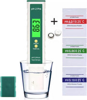 pH pro meter - Litmus test - Digitale pH meter - pH indicator - pH waarde meten - Lakmoesproef - Water kwaliteit testen - Thermometer water -Voor zwembad
