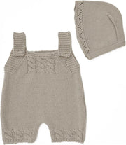 Byastrup Poppenkleding Boxpakje Met Muts 35 Cm Taupe