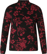 YEST Carin Jersey Shirt - Fresh Wine Red - maat 46