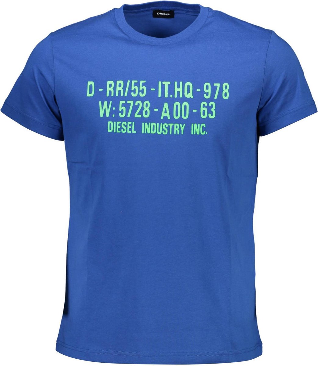 Diesel T-shirt Blauw S Heren