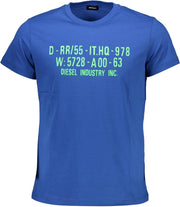 Diesel T-shirt Blauw S Heren