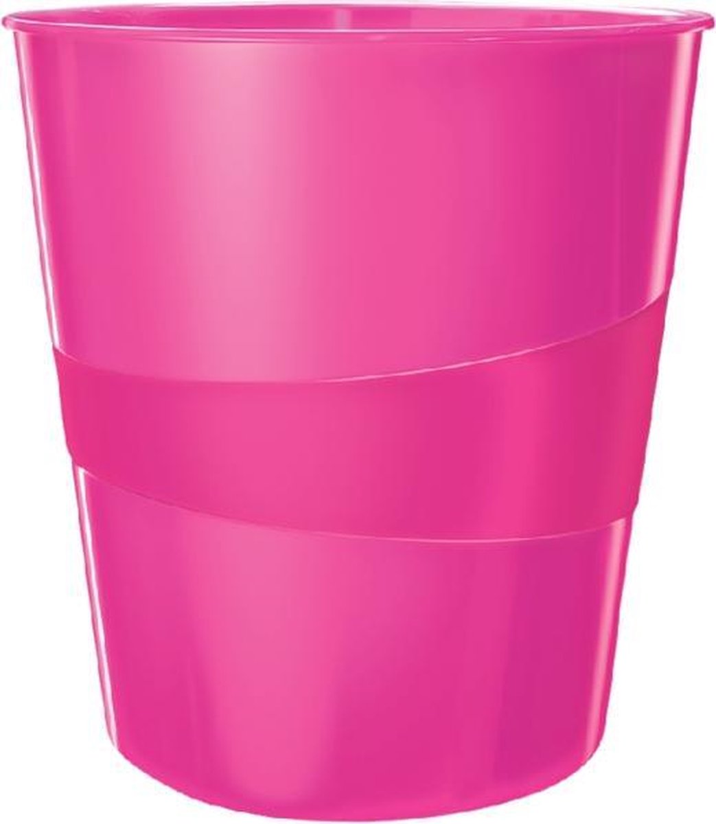 Papierbak Leitz Wow 15 Liter Roze