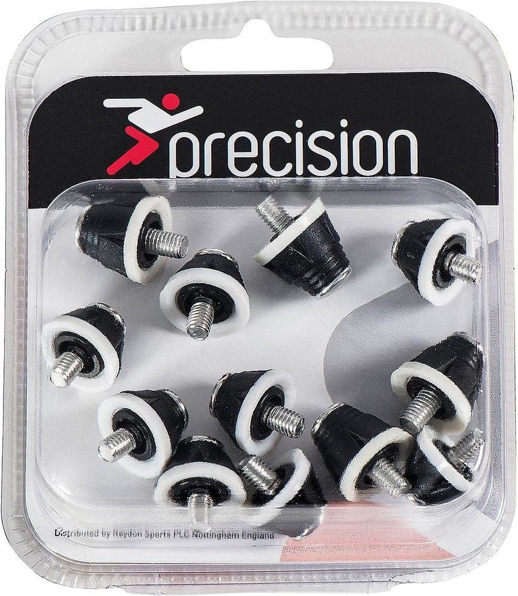 Precision Voetbalnoppen Premier Pro 14 Mm Alu Zwart/wit 12 Stuks