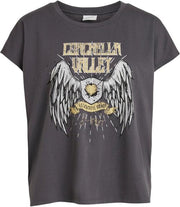 Virocksy Coachella S/s T-shirt 14063944 Asphalt/cloud Dancer